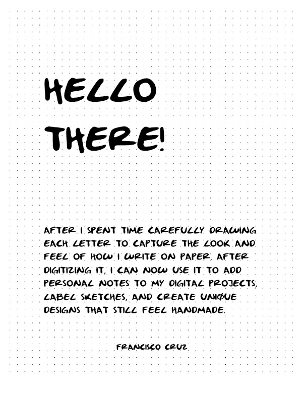 Opening page of the type specimen booklet