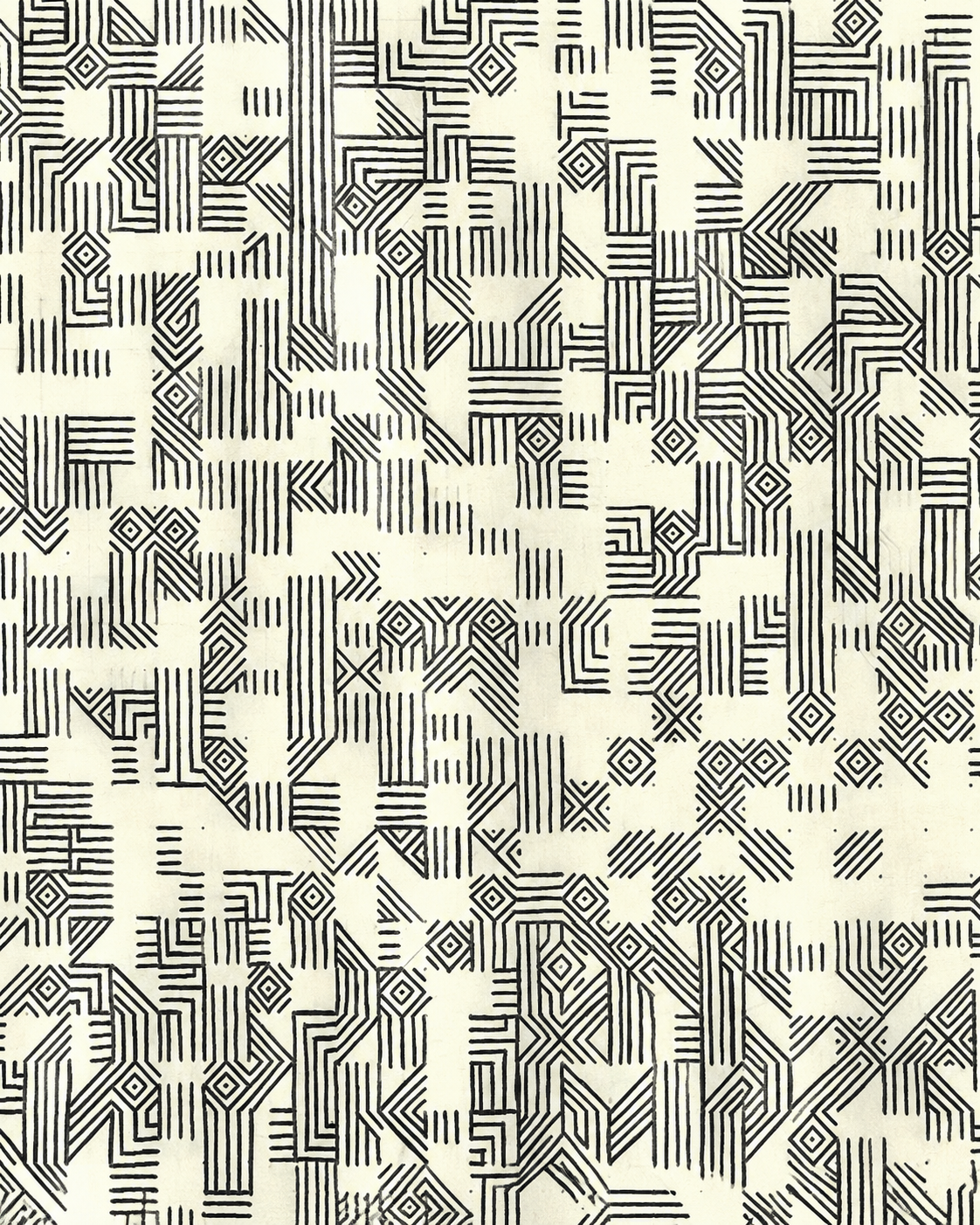 Hand-lettered cover page from Francisco's sketchbook, titled Decoding Latin Alphabet Anatomy