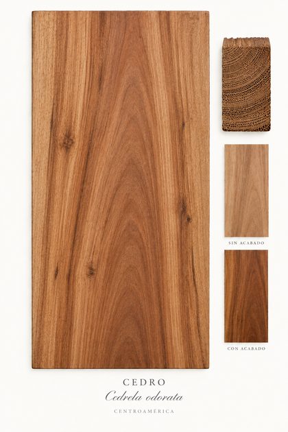 Cedro finished wood grain