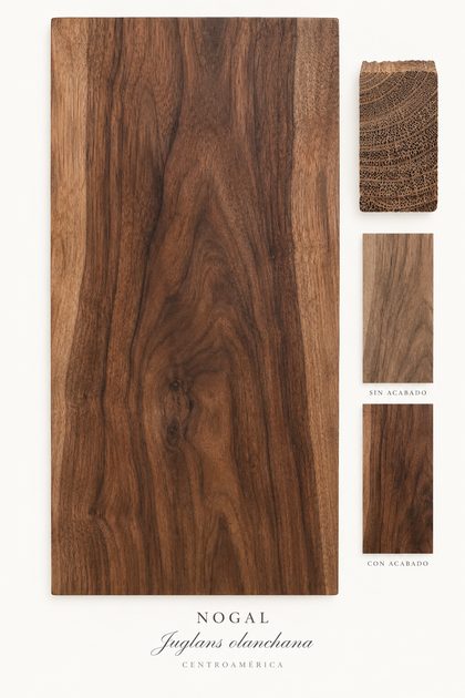 Nogal finished wood grain