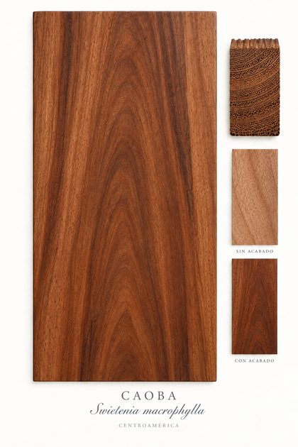 Caoba finished wood grain
