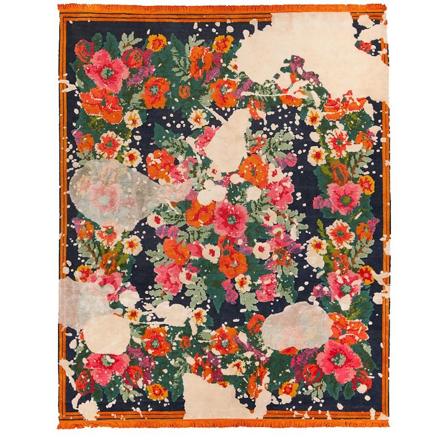 Jan Kath rug, floral pattern