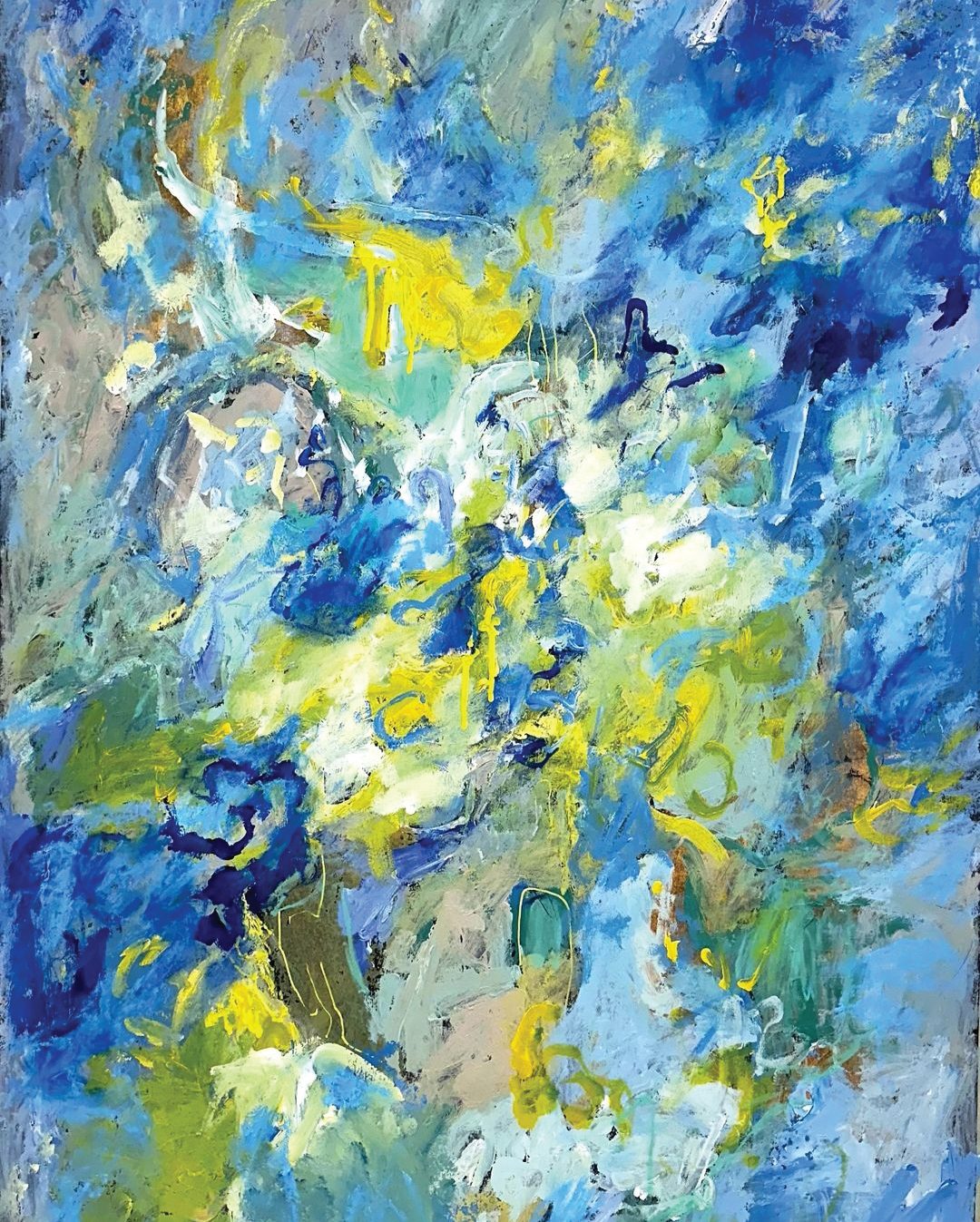 The original painting, Contratulations, you are alive, by Raynar Rogers
